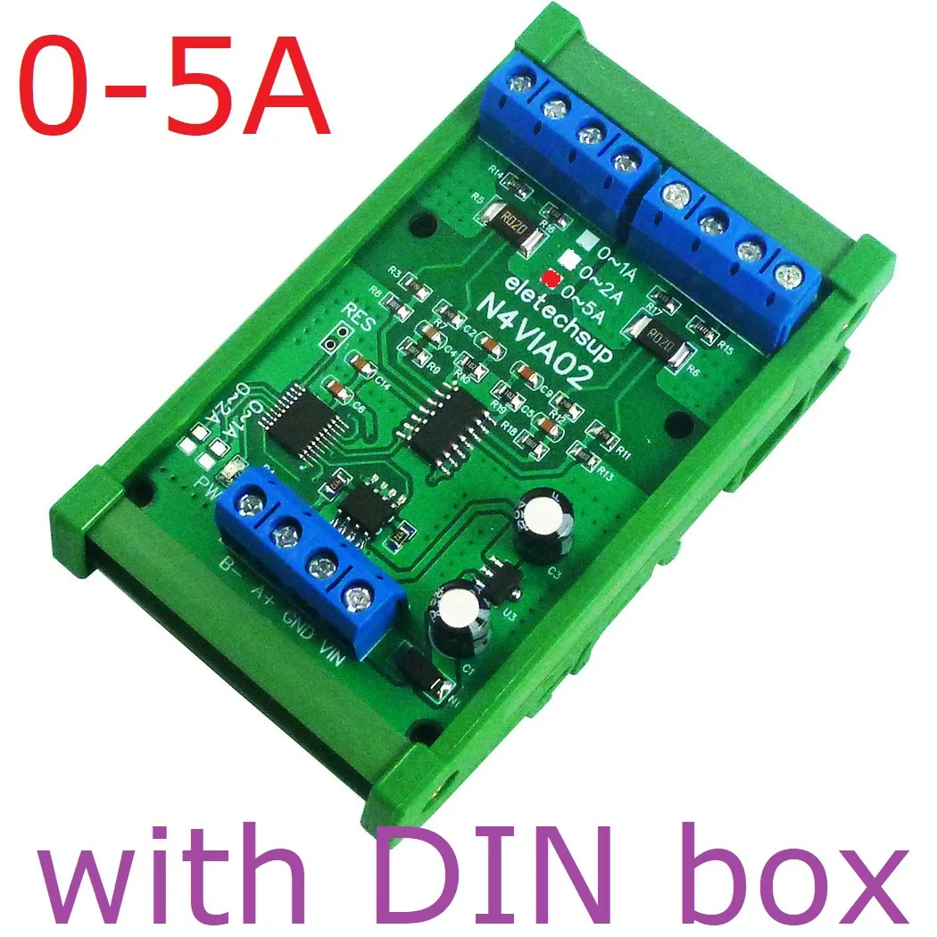 3 In 1 RS485 Multifunctional Modbus RTU Ammeter & Voltmeter 0-30V Voltage Signal Measurement 1A 2A 5A Current Collection Module