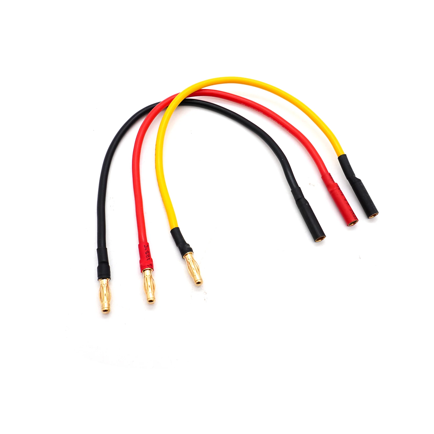 อะไหล่รถบังคับวิทยุ เครื่องบินบังคับวิทยุ โดรน สายต่อหัวกล้วย 3.5 มม./4.0 มม. สายยาว 20 ซม. ขนาด 14AWG/18AWG สำหรับอัพเกรดมอเตอร์ ESC ของรถบังคับวิทยุ