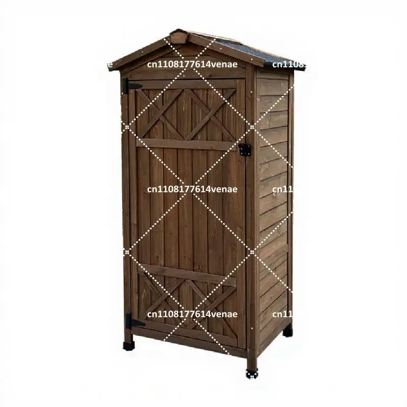 Outdoor Storage Cabinet with Lockable Tool Box, Garden Glove Locker for Shed and Garage Organization