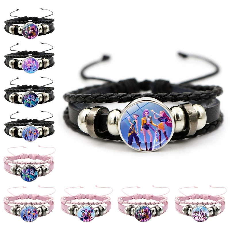 Kpop شيطان هنتر سوار الفتيات سوار مُزين بالخرز مجوهرات والعتاد اكسسوارات رومي زوي ميرا معصمه المشجعين عشاق البضائع الهدايا #5