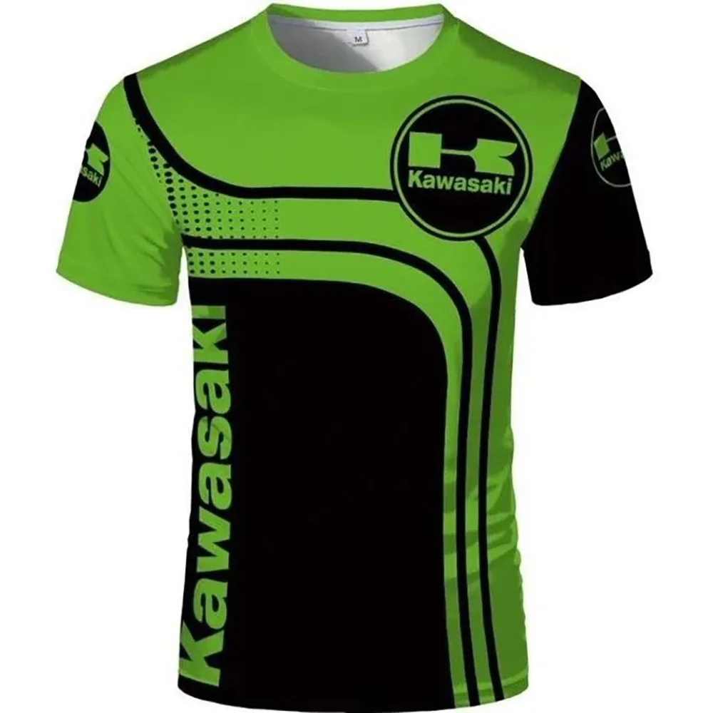 

Kawasaki летняя быстросохнущая футболка с короткими рукавами мужская уличная велосипедная толстовка для кемпинга и горной дороги дышащие повседневные топы