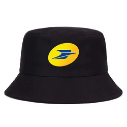 Francia La Poste Logo Bob moda donna uomo cappello da pescatore da sole adulto Casual cappello Panama Unisex da viaggio solido berretto da pescatore Bonnet Homme