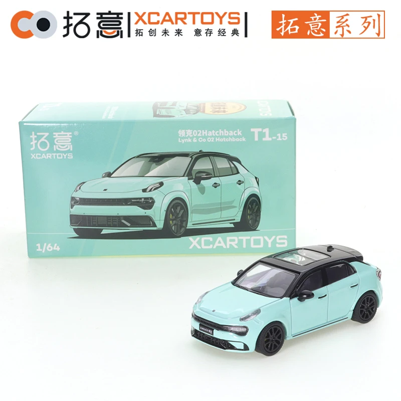 

XCARTOYS 1/64 LYNK 02Hatchback Leyu Station Wagon Green Cars Alloy Vehicle Diecast Metal Model Kids Xmas Gift Toys for Boys