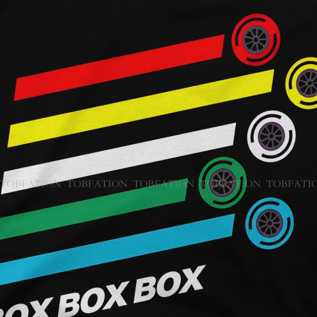 Formula 1 F1 Crewneck TShirts Box Box Box F1 Tyre Compound Options Personalize Homme T Shirt Funny Tops Size S-6XL