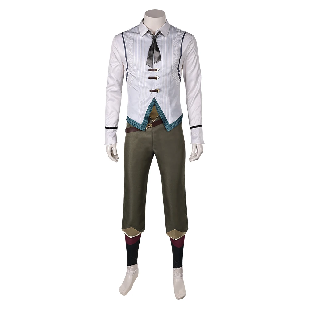 Ekko Arcane تأثيري الخيال زي تمويه للرجال موحدة حقائب كتف لعب الأدوار سترة السراويل هالوين كرنفال البدلة