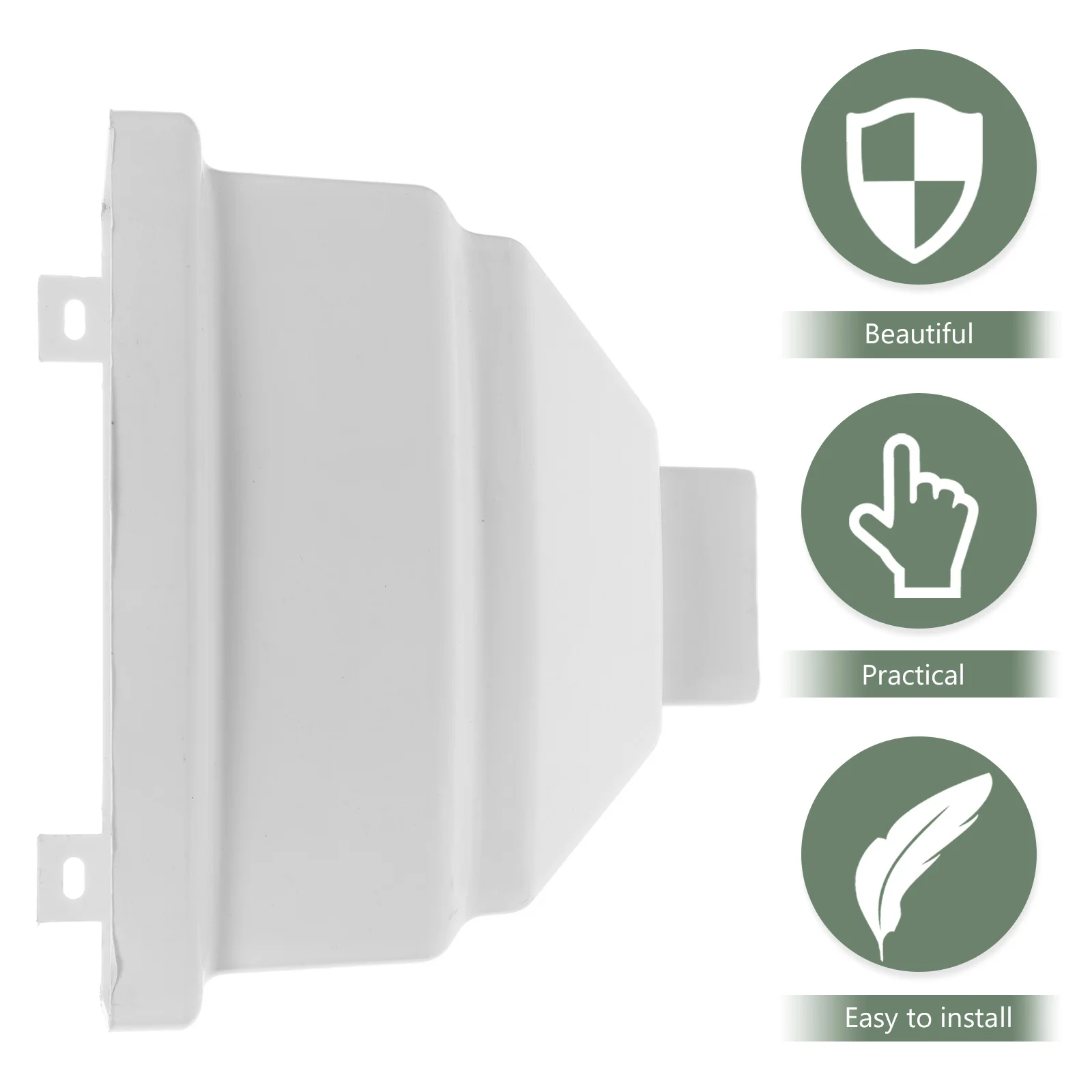 جامع مياه الأمطار المربع مع قمع منحني للمزاريب PVC محول ماسورة التصريف لنظام جمع برميل المطر الزخرفية