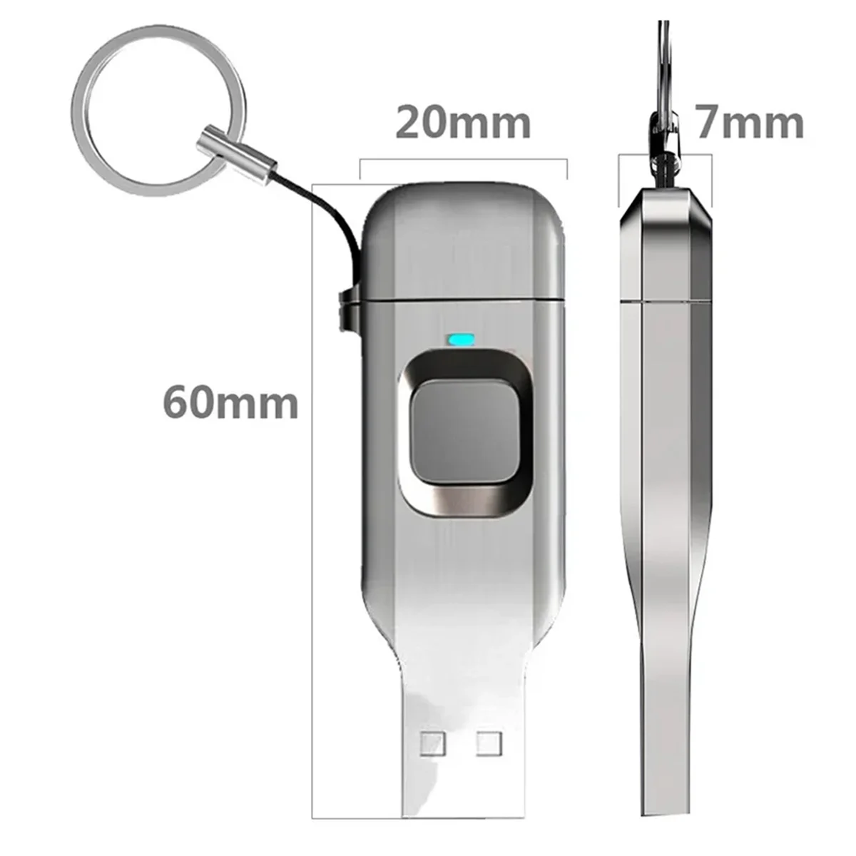 AAA87 Fingerprint Flash Drive Metal OTG Pendrive USB3.0 Type C for Laptop Phone Lock Thumbdrive Jump USB Disk 32G