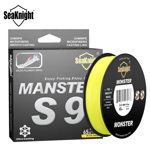 Imagen 1 del producto SeaKnight Marca MANSTER Serie S9 300M 500M 9 hilo trenzado pesca pesca accesorios mar PE multifilamento para pesca de carpa hilo de pesca surfcasting pesca mar accesorios de pesca