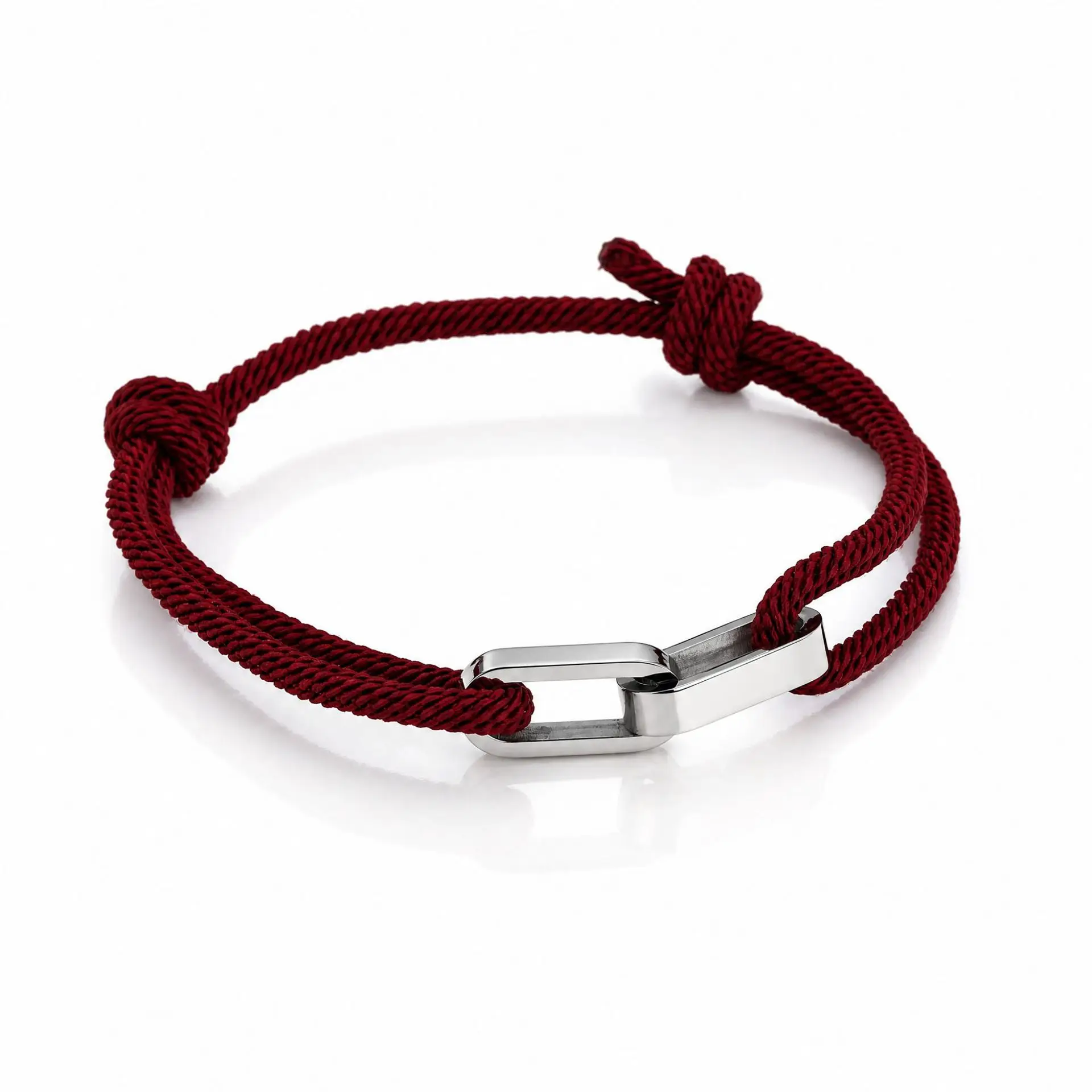 Trendy Adjustable Rope Chain Custom Name Bracelet for Couples
