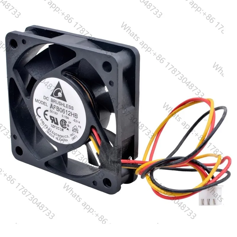 Tool PartsNew original AFB0612HB 6cm 6015 12V 0.15A three wire power supply double ball bearing silent cooling fan