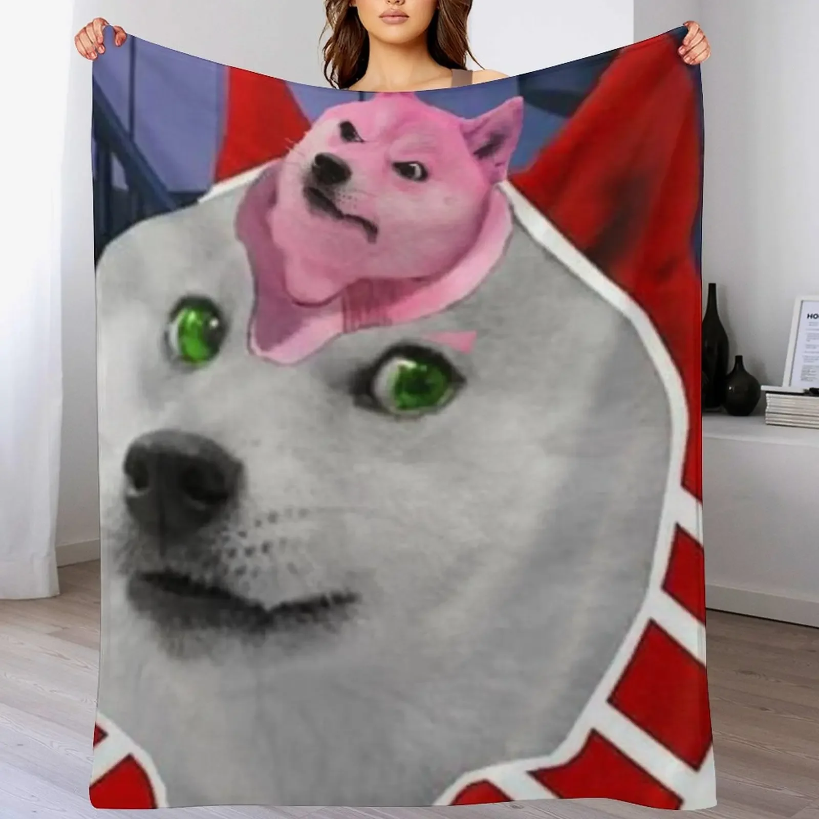 

King Crimson Doge Throw Blanket Cozy Throw Blanket for Bed Sofa Chair