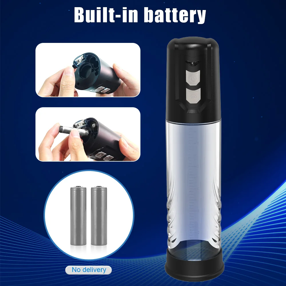 Electric Vacuum Penis Pump Penis Enlargement Extend Pump Penis Trainer Male Masturbators Cup Dick Pump Sex Toys for Men