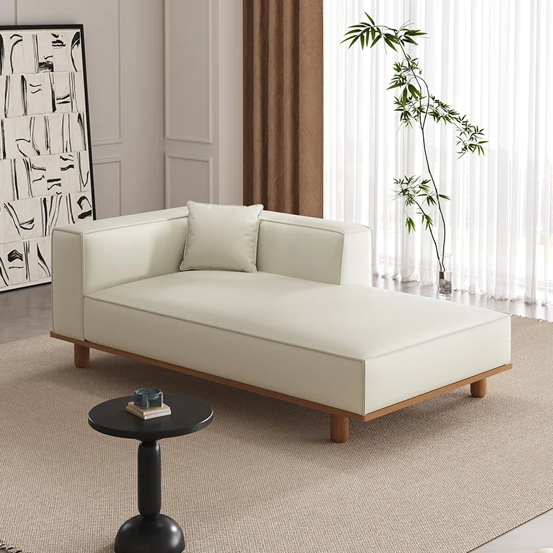 

Italian minimalist cat scratching skin tofu cubes princess chair living room size apartment balcony hotel leather art sofa woode