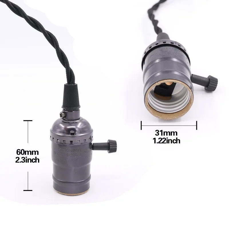 Industrial 4 Head Pendant Light Holder with Adjustable Cords 0.8m 1.2m 1.6m 2m for Restaurant Bar Cafe Lighting Setup