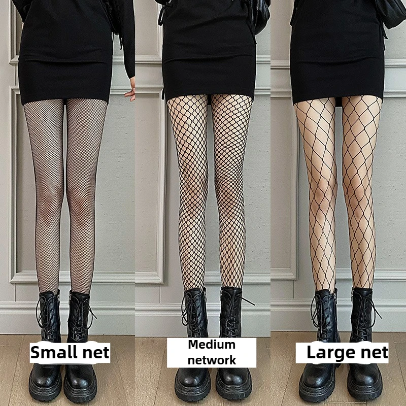 

Y2K Fishnet Tights Women Snag-Resistant Multi-Size Mesh Black Sheer Pantyhose Sexy Clubwear Summer Viral Fashion Accessories