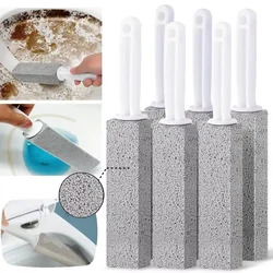 Natural Toilet Cleaner Stone Pumice Stone Toilets Brush Bathroom Cleaning Brush Cleaning Stone with Long Handle Bathroom Gadgets