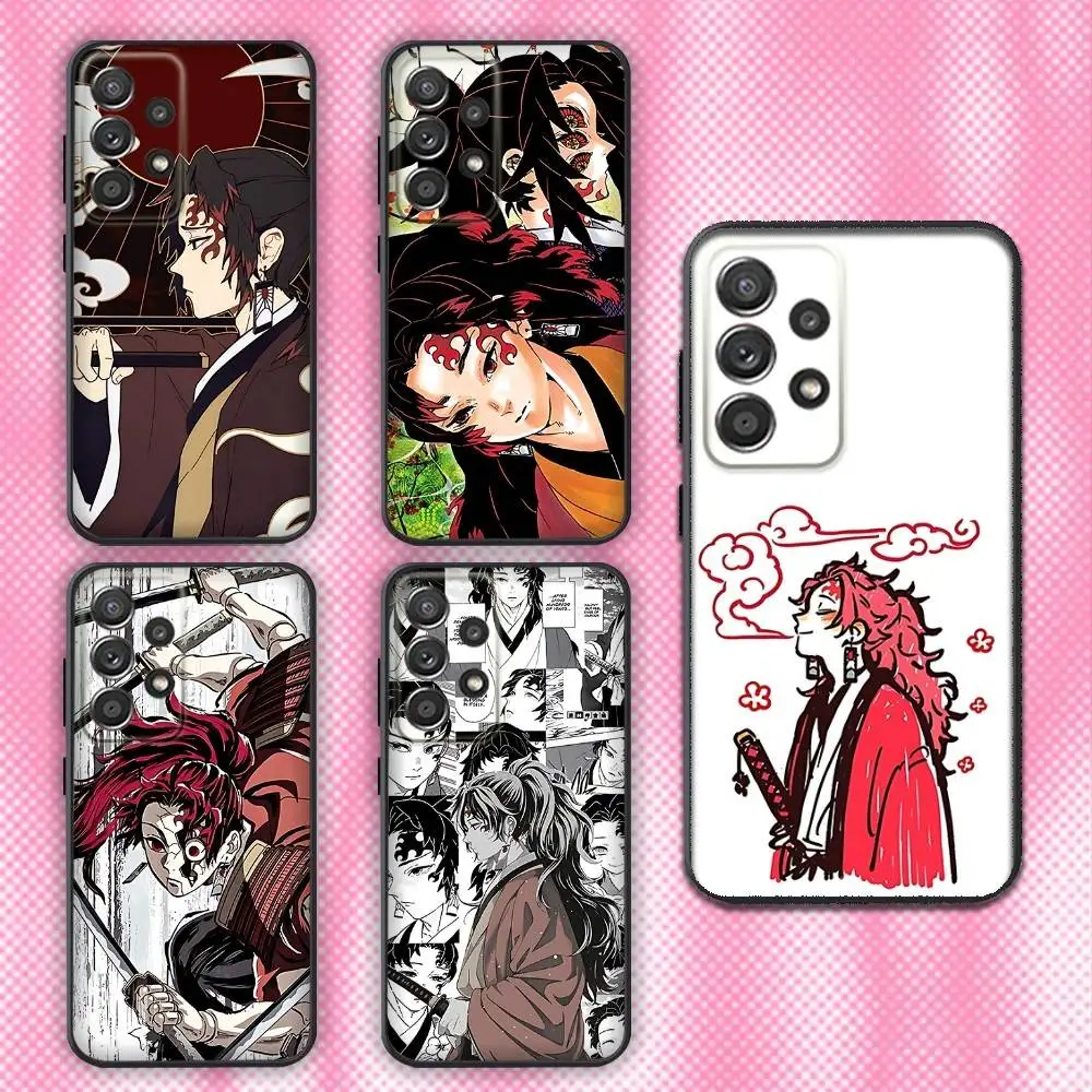 

Anime Y-Yoriichi-TsugikuniS Phone Case For Samsung Galaxy A73,31,32,72,41,53,52,71,22,5G,Note,J7,8,9 Soft Black Cover