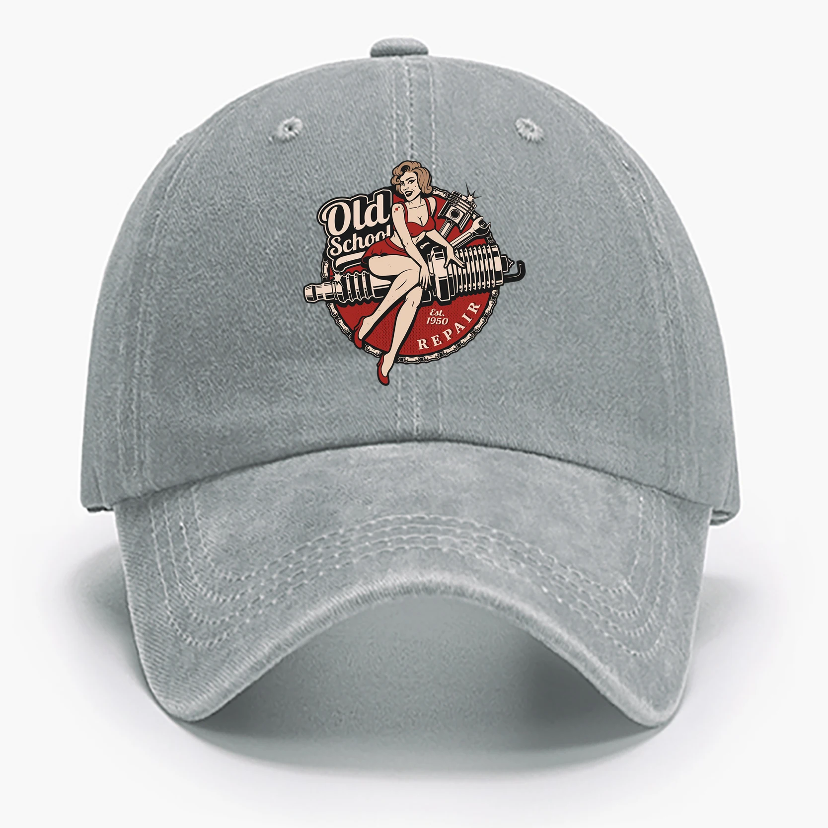 Old School Woman Baseball Cap Adjustable Original Classic Low Profile Cotton Hat Unconstructed Plain Cap Men Women