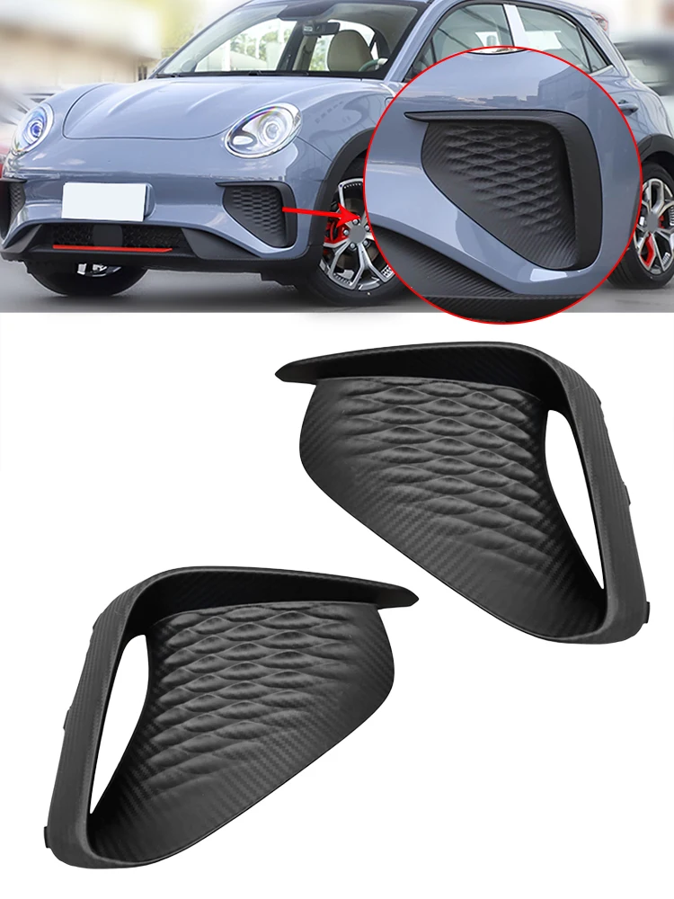 

For Great Wall ORA Good Cat GT Front Bumper Foglight Frame Foglamp Trim Cover Fog Light Lid