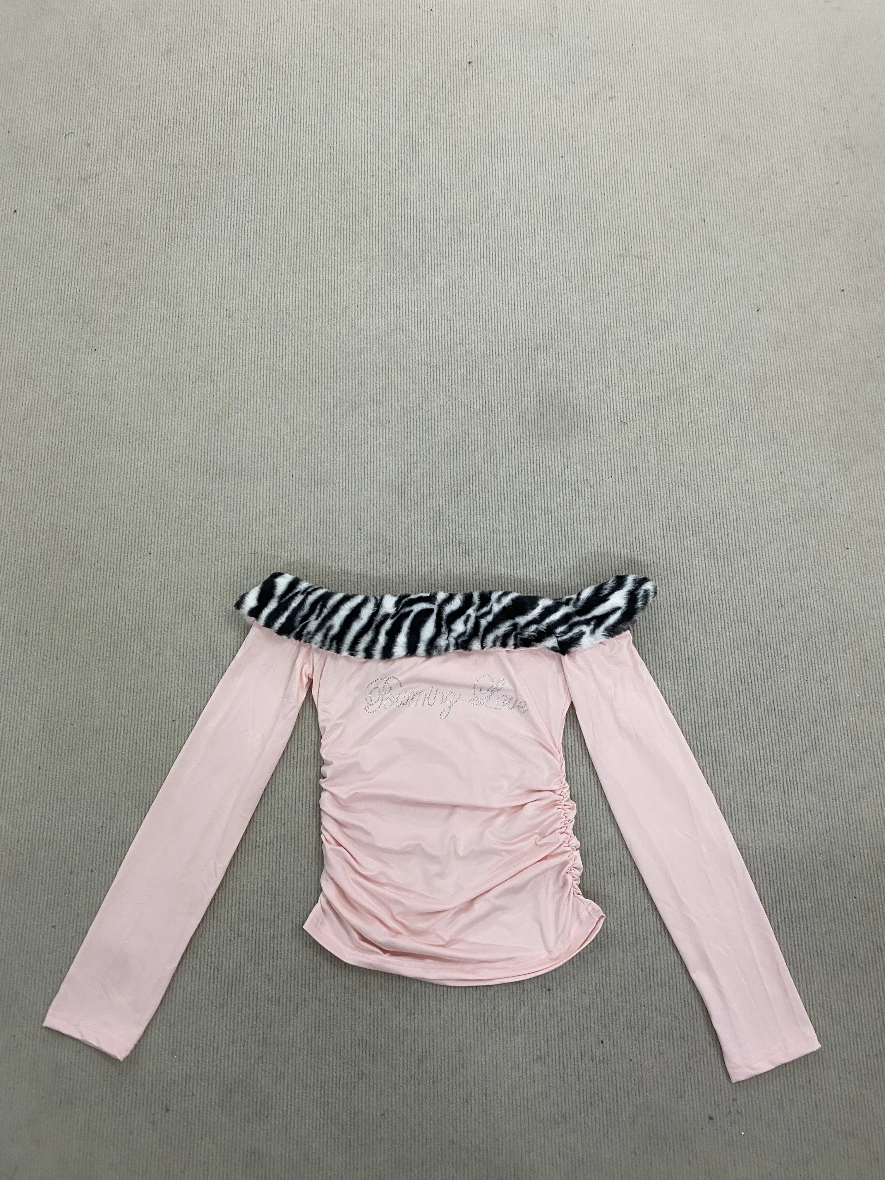 European and American Fashion Street Trend Sexy Royal Sister Style Leopard Print Stitching Autumn and Winter Long Sleeve