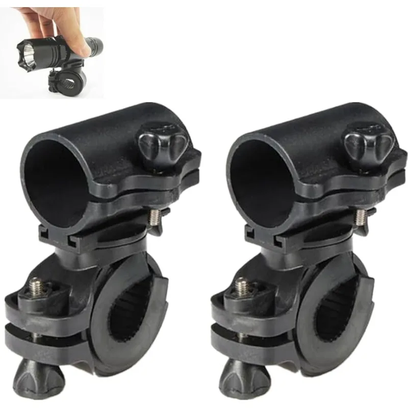 

2 Pcs Bike Flashlight Mount Holder Universal Bicycle Bracket Mount Holder Bicycle Lights