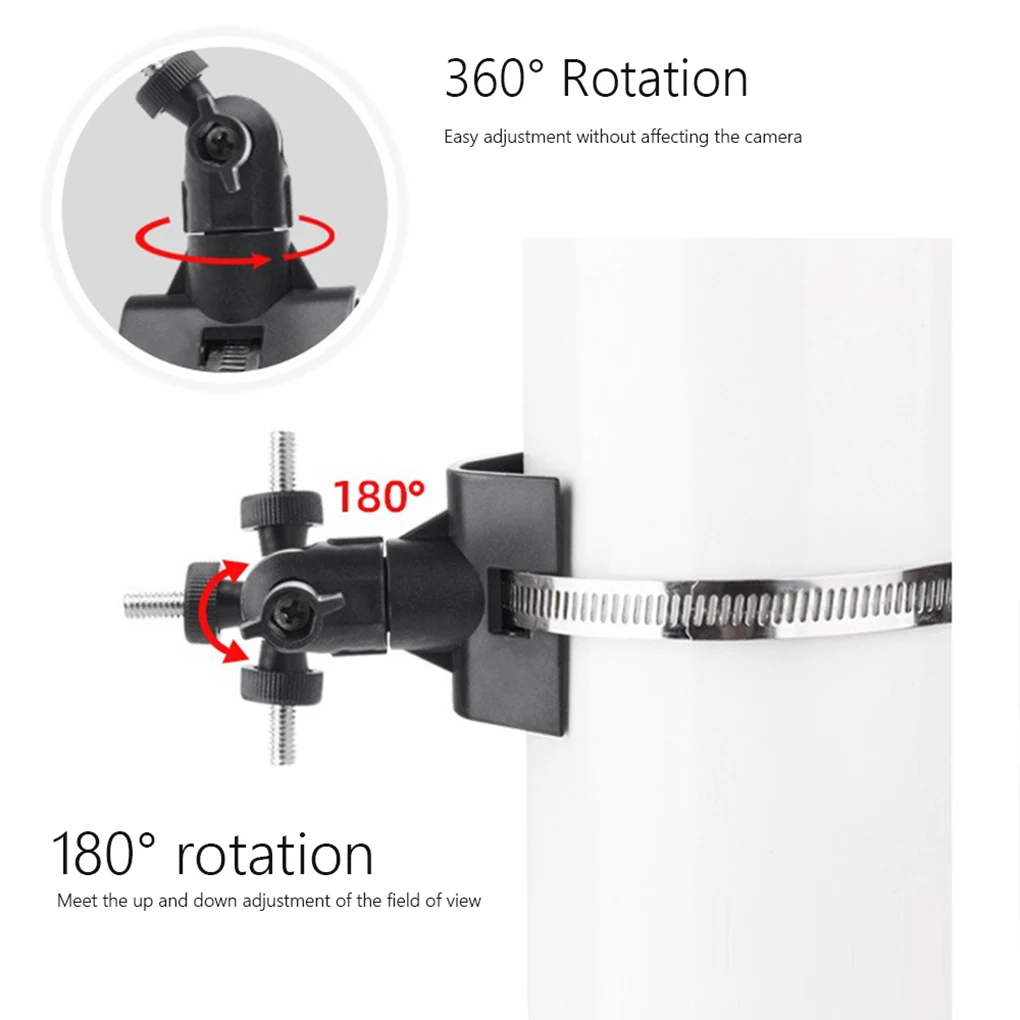 Camera Mount Pipe Mounting Bracket Adjustable Camera Mount Pole Mount for Eufycam 2 2c 3 3c Camera Pole Mount Bracket