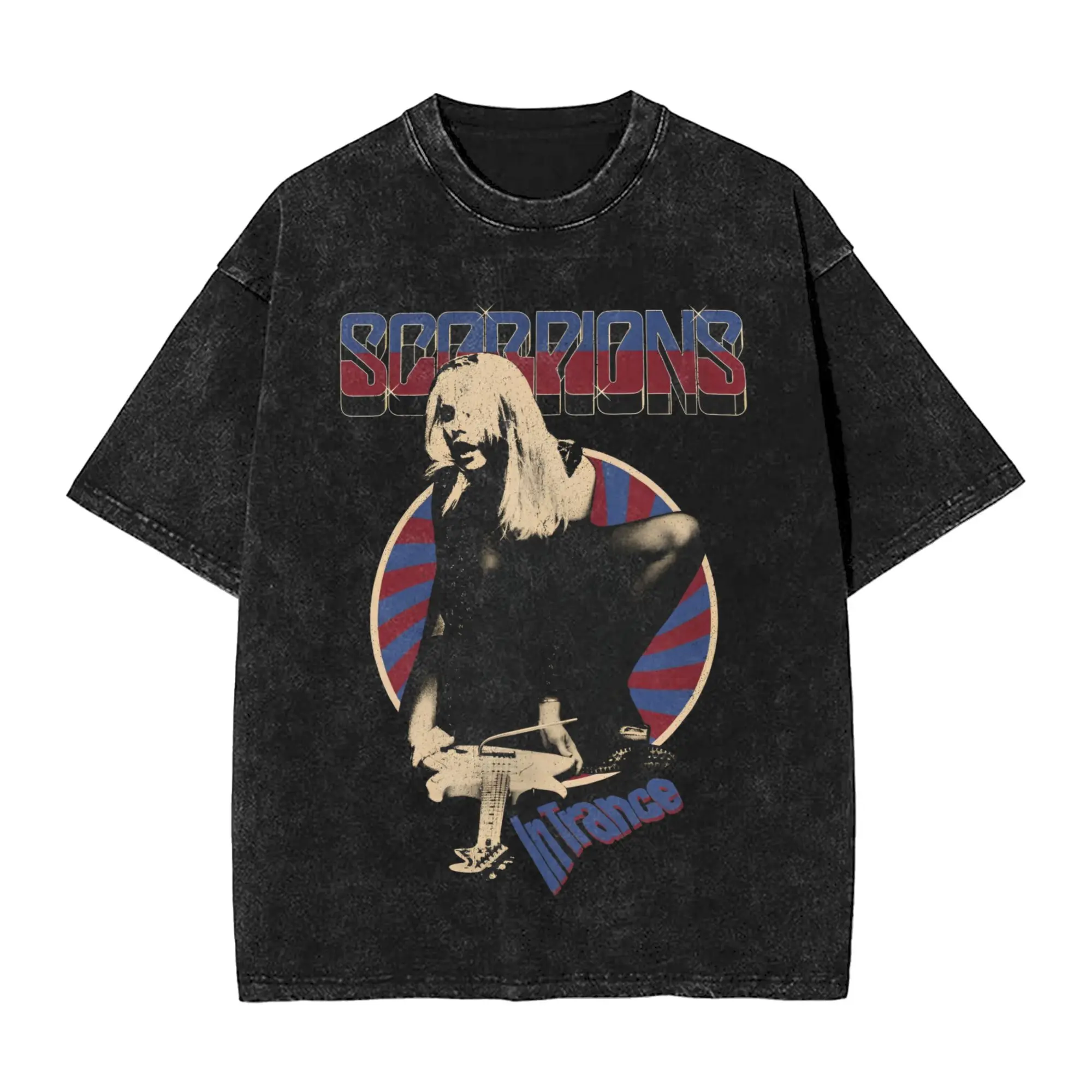 

Скорпионы рок-группа Merch Washed футболки для мужчин и женщин уличная одежда футболки в стиле хип-хоп футболка с принтом с коротким рукавом