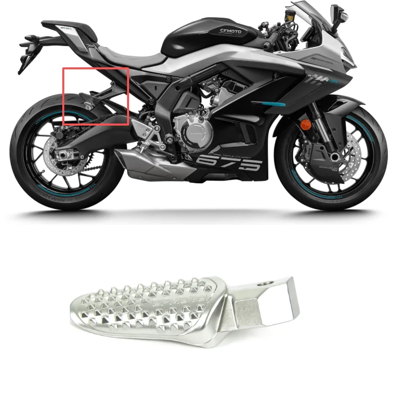 For CFMOTO 675SR-R L&R Rear Foot Pegs CF650-10 Pedal Seat SRS675 Motorcycle Accessories Original Parts