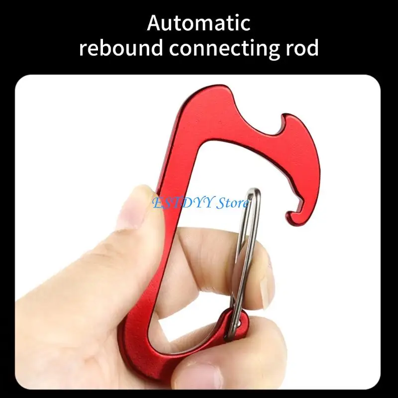 G6DE Heavy Type Climbing Carabiner Quickly Release Clip Automatic Spring Gate Outdoor Equipment Attachments