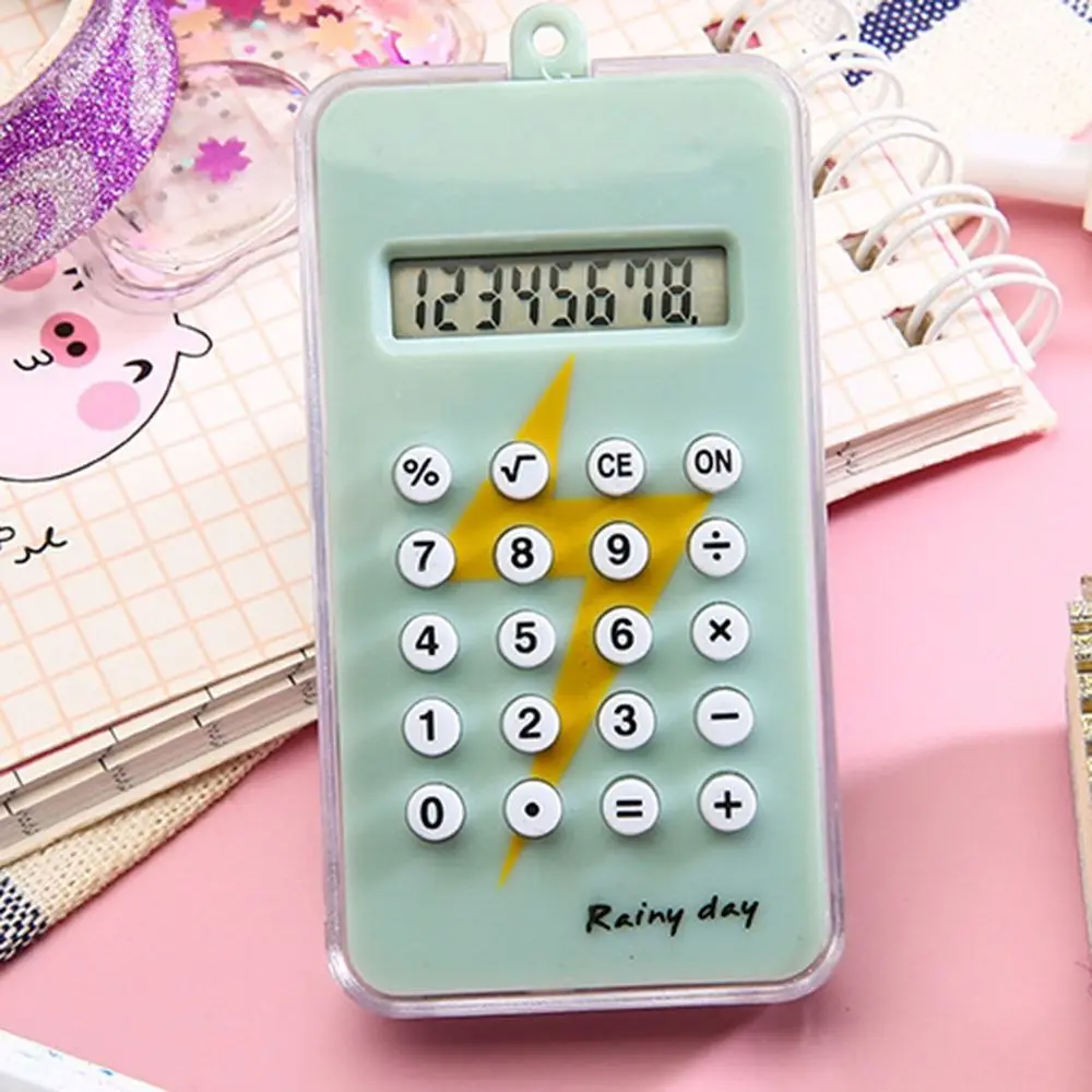 Fun Maze Calculator Pendant Clear Numbers Cartoon Creative Calculator Portable Plastic 4 Colors Calculator Schoolbag