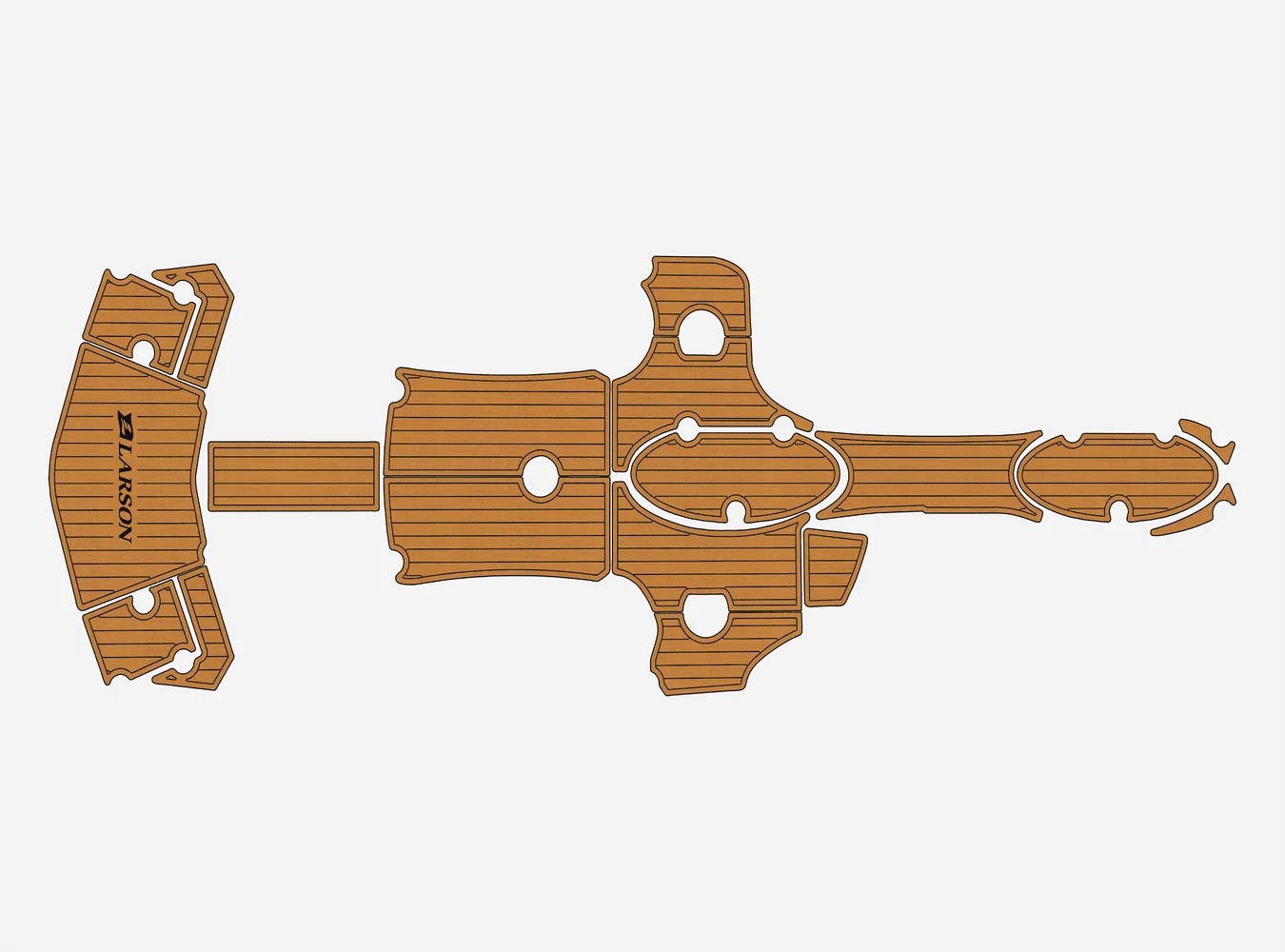 

Противоскользящая самоклеящаяся палубная накладка из ЭВА под тик толщиной 6 мм для яхт Larson LXI 292 IO 2013-2016 годов выпуска, прочное морское напольное покрытие для кокпита