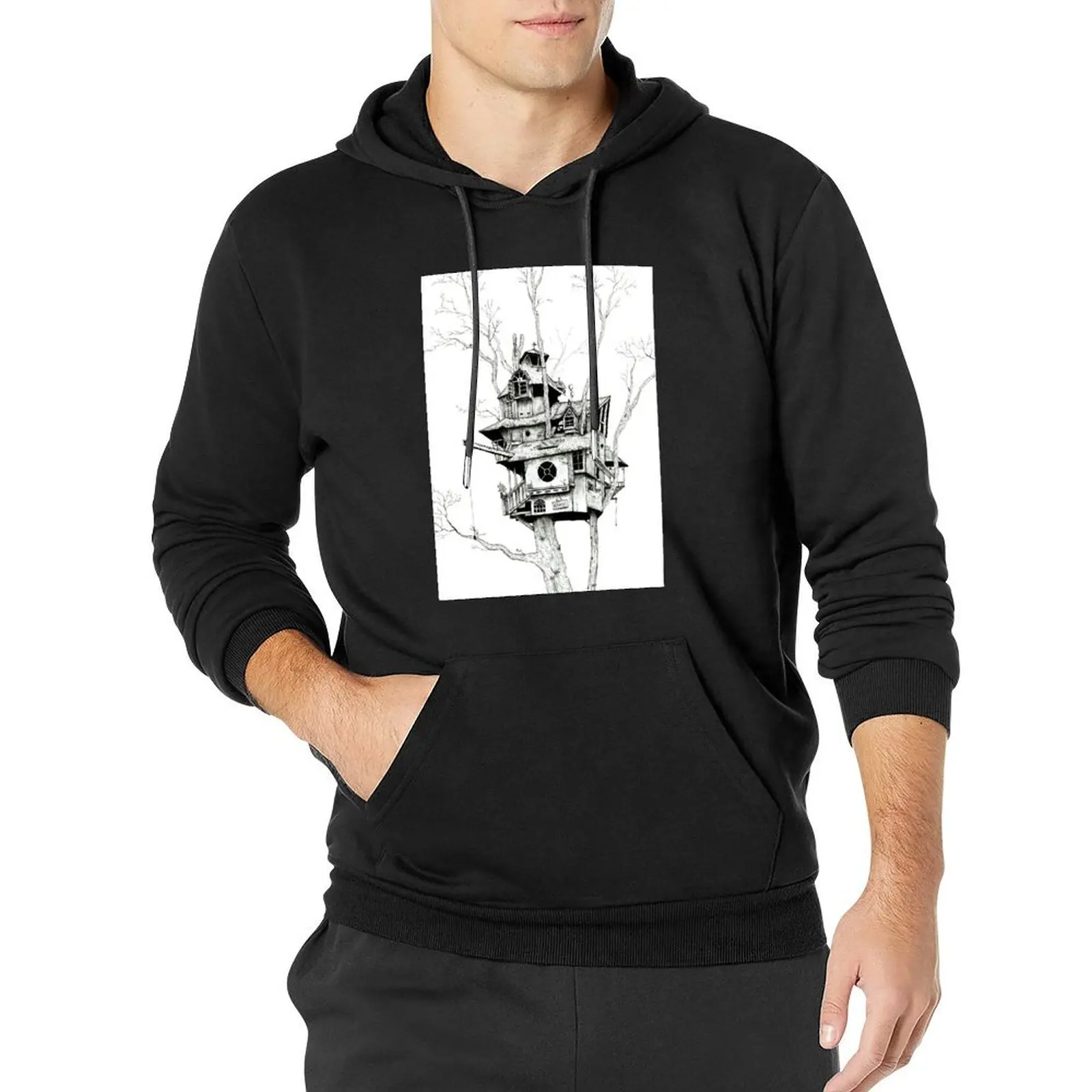 Treehouse Pullover Hoodie male clothes hooded shirt mens clothing fashion men hoodies for men high quality