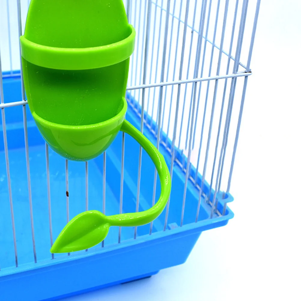 

2Pcs Parrot Food Holder Bird Stand Long Time Use Good Material Pet Supplies Green Bird Stand Parrot Standing Rack