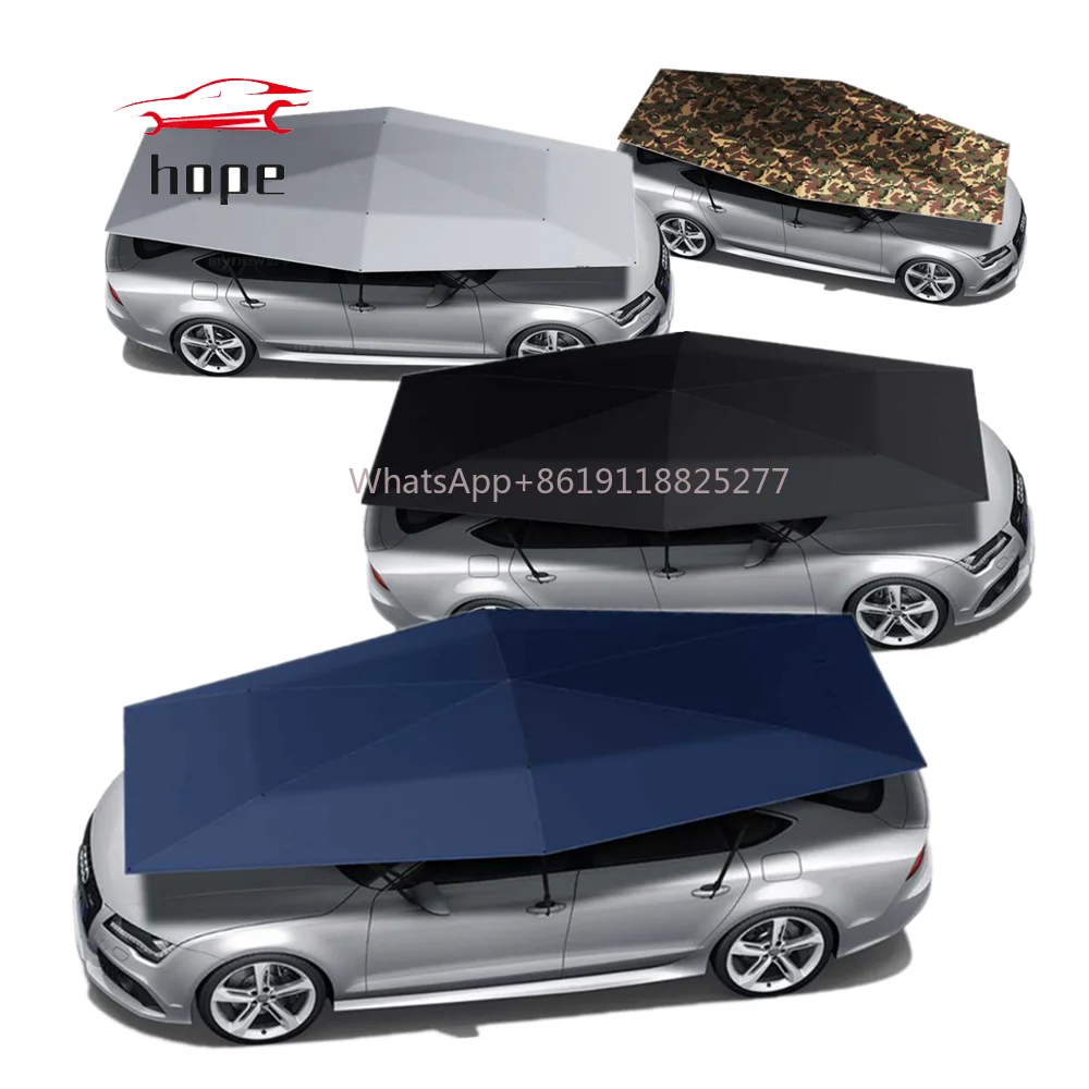 [MARCH]4.2m 4.8m car roof shade cover automatic car umbrellas with remote control