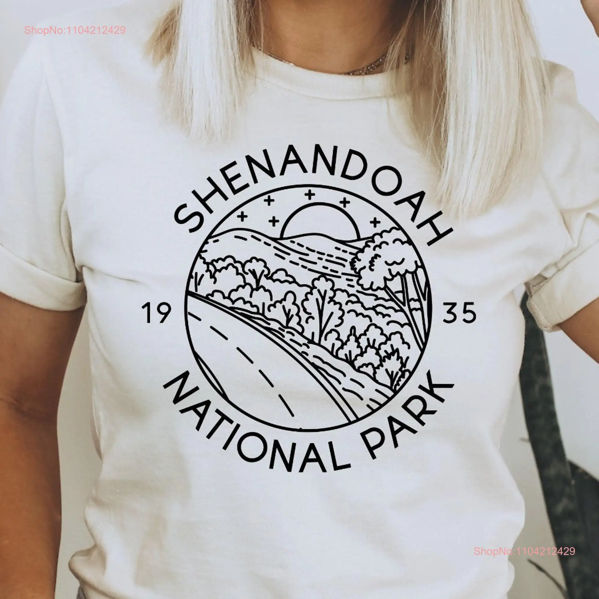 Shenandoah National Park T Shirt Travel Outfit Mountain Adventure Virginia long or short sleeves