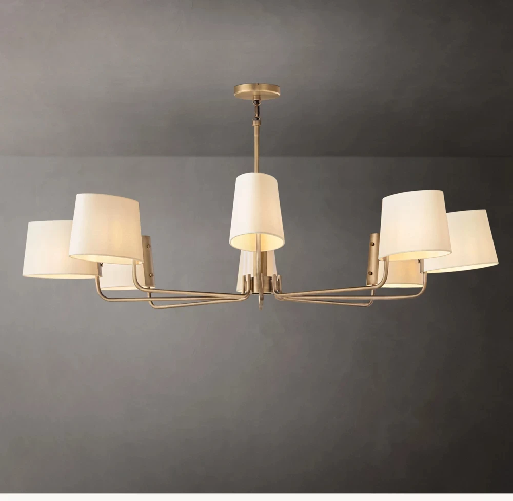 

Овальные белые льняные люстры, итальянский дизайнерский подвесной светильник, вилла, гостиная, кухня, бар, спальня, блеск, подвесное освещение