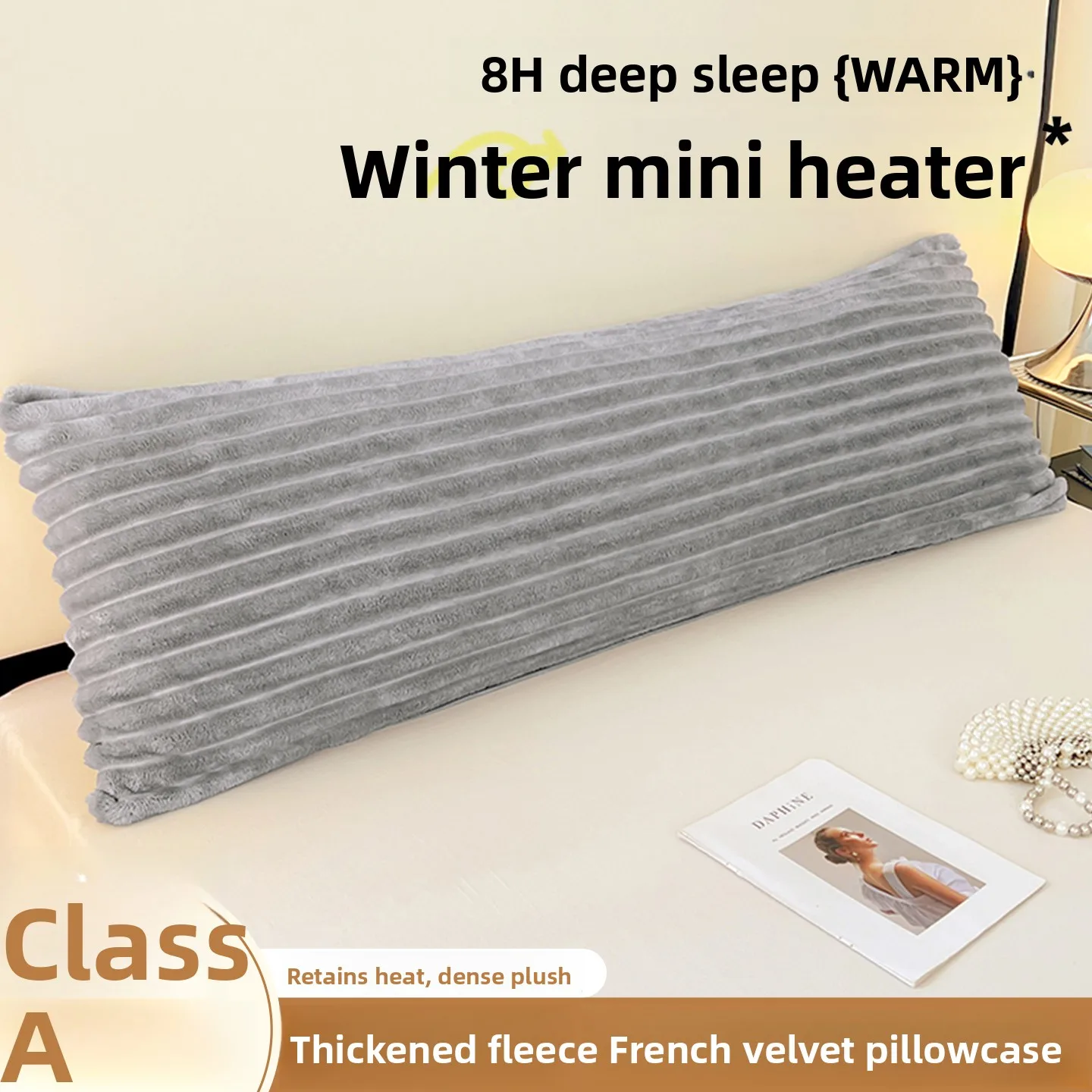 

Наволочка из фланели класса А, одинарная, зимняя, 48x50, удлиненная, для подушки, чехол для подушки, внутренний чехол, из хрустального велюра