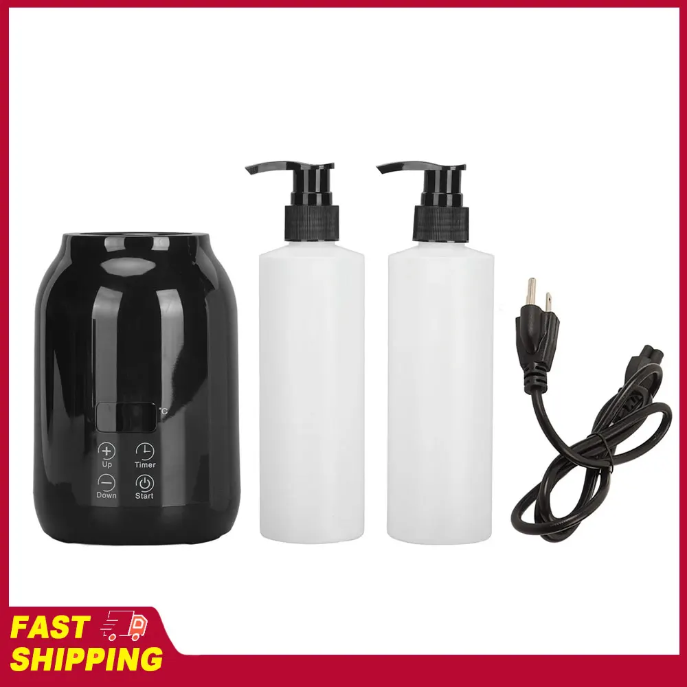 Temperaturregelbarer Einzel-Massageöl-Flaschenwärmer Massageöl-Heizgerät Ätherisches Öl-Heizgerät mit LED-Anzeige