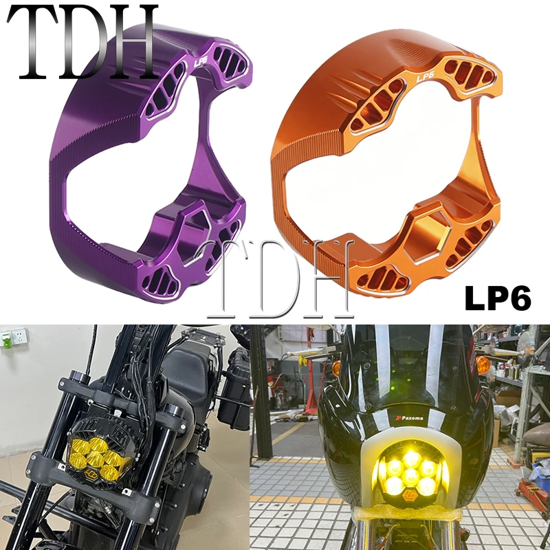 For Harley Touring Road Glide Ultra Special FLTRK FLTRU Road King Car Headlamp Housing For Baja Designs LP6 Headlights Shell