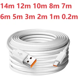 14m Ultra-long Type-C charging cable for monitoring the driving recorder Samsung Xiaomi Huawei Redmi Mobile Phones Charger cable