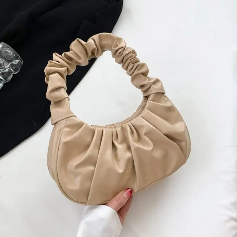 

Bag Tote Versatile Pleated Cellphone Bag for Girl Trendy Bag Lady Purse 20CA
