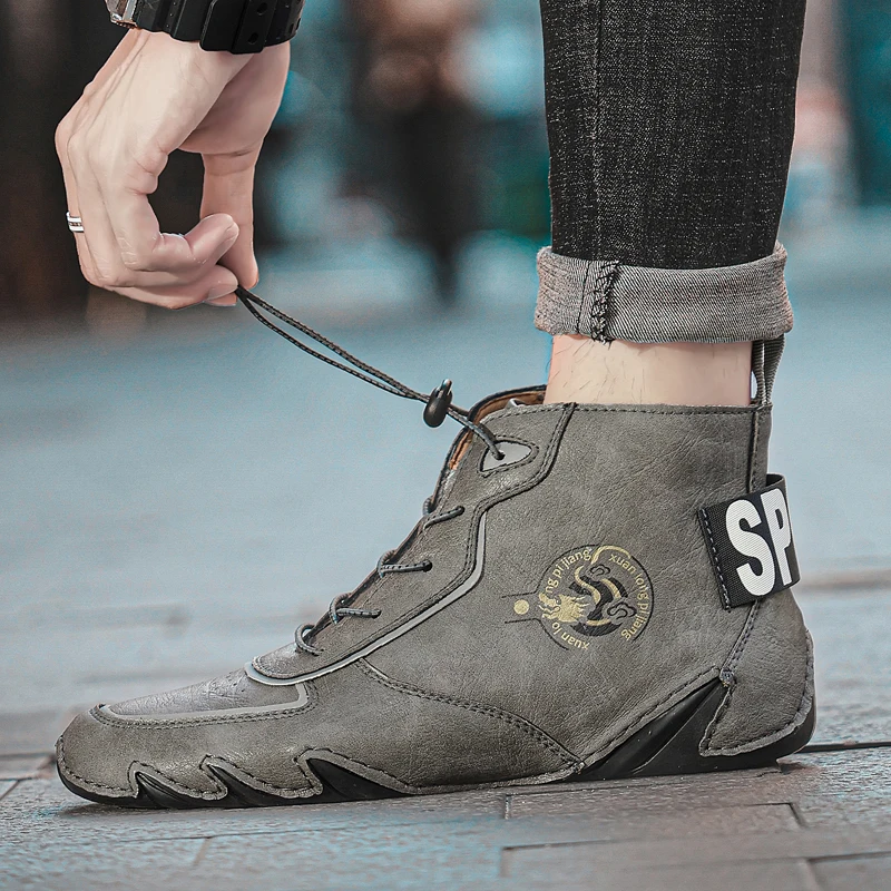 أحذية شتوية للرجال أحذية رياضية دافئة مقاومة للماء وغير قابلة للانزلاق - شباشب شتوية أحذية تنس للرجال #3