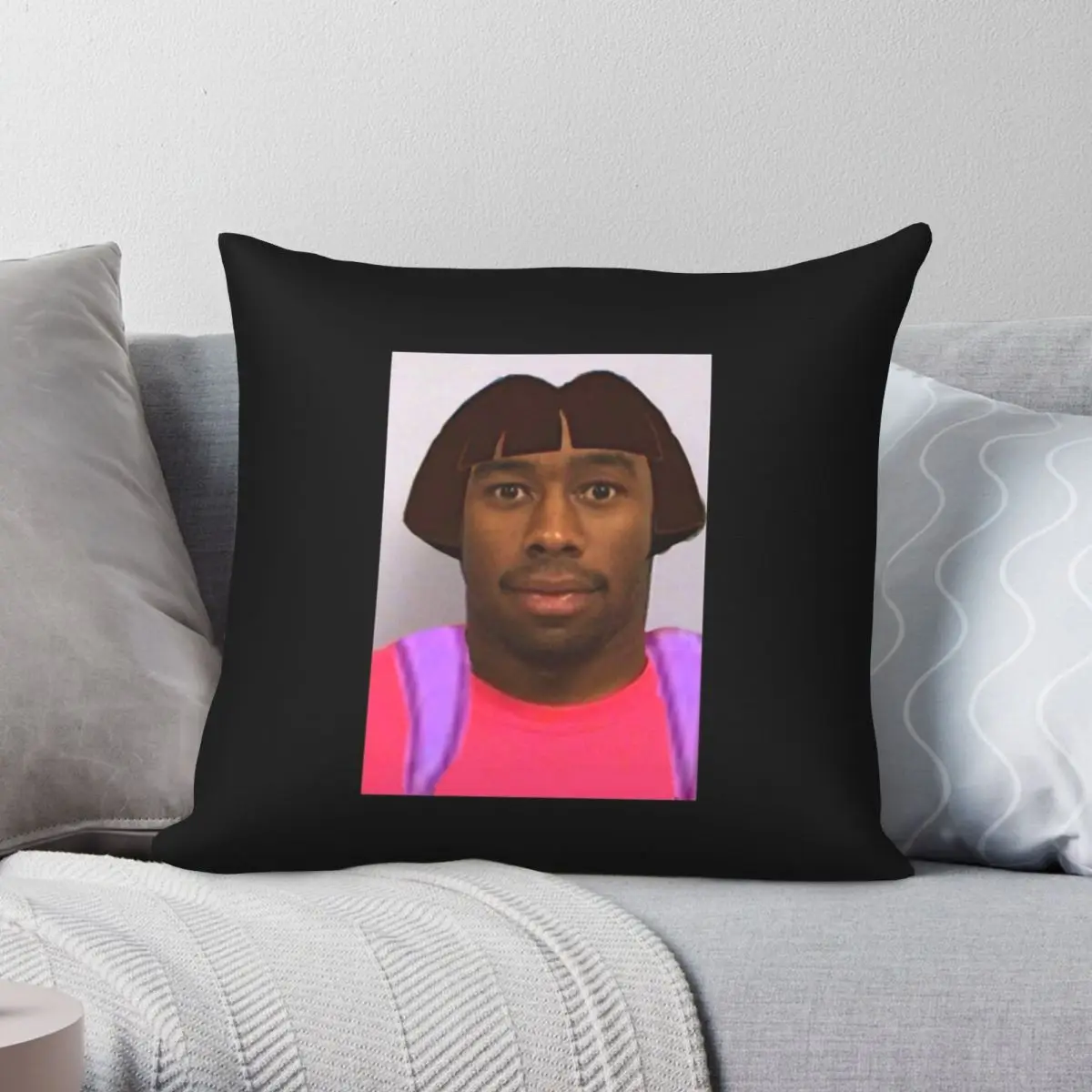 Tyler The DORA Tyler.The Creator Square Pillowcase Polyester Linen Velvet Printed Zip Decor Bed Cushion Cover Wholesale