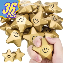 36pcs Star Stress Balls Star Mini Foam Ball Star Balls Star Stress Toys for Teens Adults Bag Fillers Christmas Gifts