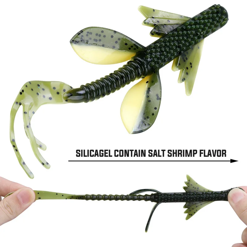 Sougayilang 2Pc Swimbait Worm  Fishing Lure 10g 125mm Soft Fishing Lure Saltwater/Freshwater Fishing Wobblers Bait image 3