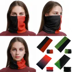 2026 Fashion Stitched Solid Bandanas Outdoor Sports Mask Balaclava Cycling Scarf Neck Gradient Color Face Headband For Women Men
