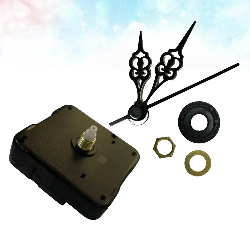 

Silent Fashion Simple Clock Movement Accessories DIY Watch Parts Scanning Fluorescence Clock Needle Movement No (Black)