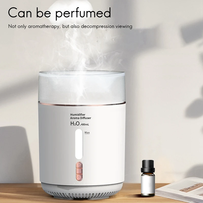 Ultrasonic Jellyfish Aroma Difusor, Umidificador Doméstico, Anel De Fumaça De Ar Silencioso, Difusor De Aroma De Óleo Essencial, Plug UE