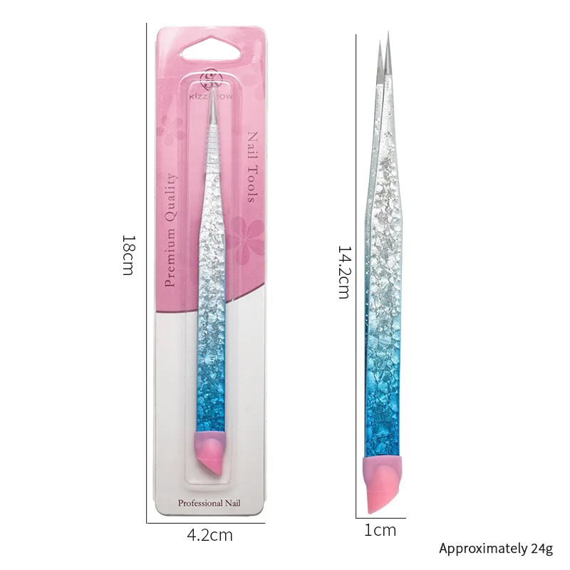 JCAC 14 In1 Kawaii Miniature Sticker Tweezers Set, Holographic Dual-Tip, for Journal Scrapbooking DIY - view 5