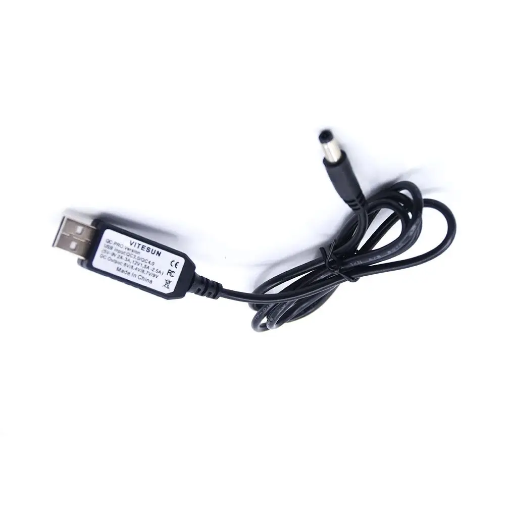 USB DC Cable Power Boost Line 5V-12V QC 3.0 Adjustable Voltage Step Up 5.5x2.5mm for WiFi Router LED Strip 12V Device